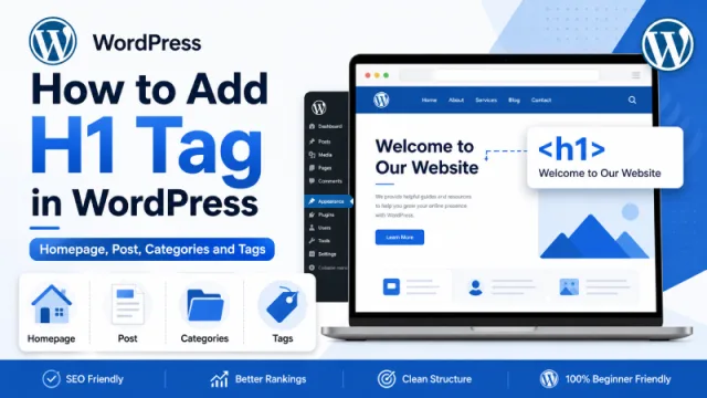 How to add h1 tag in wordpress