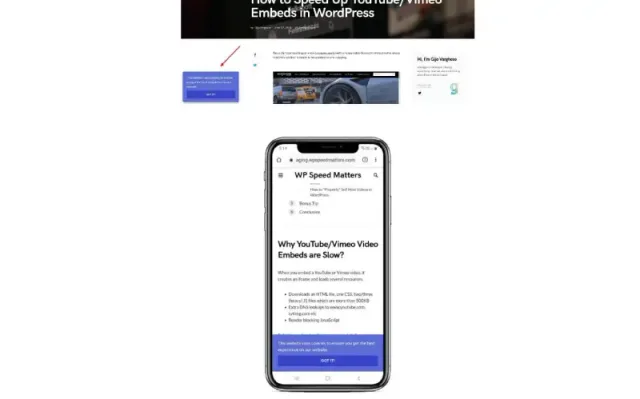 Cookie Consent Code for WordPress without plugin by Gijo Varghese